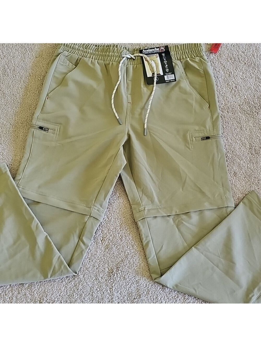 Avalanche Convertable Stretch Men's  Khaki Pants